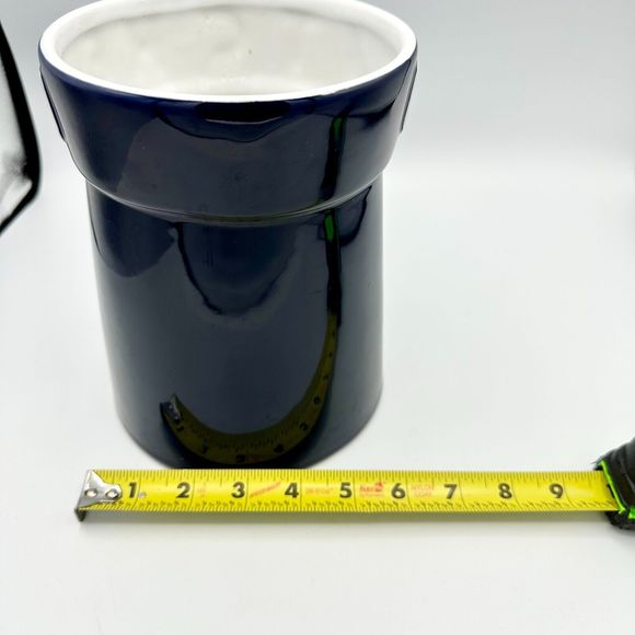 Home Essentials & Beyond Kitchen Utensil Jar Holder Canister Organizer Navy Blue - Picture 6 of 8